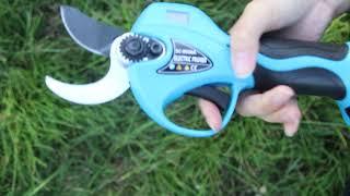 progressive video of Swansoft 8608 32mm cordless electric pruning scissorshearpruner