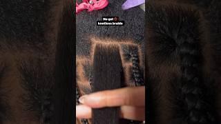 no gel knotless braids  would you try this? #knotless #nogel #boxbraids