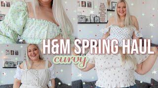 H&M CURVY SPRING TRY ON HAUL 2022  light color wardrobe