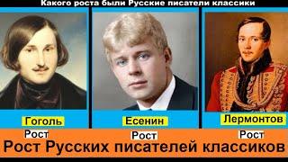 Какого роста были Русские писатели классики это станет для Вас неожиданностью