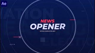 News Intro  Opener  After Effects Template  AE Templates