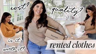 I tried RENTING clothes for the first time EVER Cost Quality Is It Worth It?? 