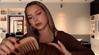 ASMR Hair Salon Roleplay  Trimming & Styling your hair  ‍️