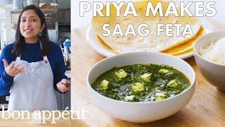 Priya Makes Saag Feta  From the Test Kitchen  Bon Appétit