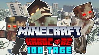 Ich überlebe 100 Tage Minecraft in eine Winter Minecraft Zombie Apokalypse - Minecraft Hardcore