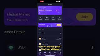 Earn Usdt for watching ads Sign up for FREE for vidilook to stary now #vidilook #usdt #vdl #crypto