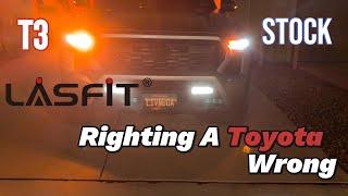 Stock vs. LasFit T3 Turn Signals Day & Night Difference On the 2024 Toyota Tacoma TRD Off-Roa