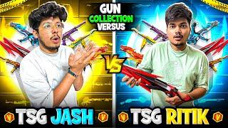 Free Fire TSG Jash And TSG Ritik Gun Colour Collection Versus Epic Battle -Garena Free Fire