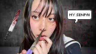 ASMR YANDERE KIDNAPS YOU AND SPIT PAINTS YOU ️ intense wet mouth sounds