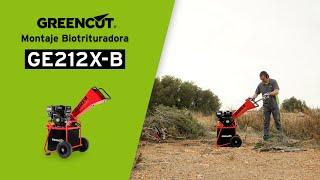 Montaje de la Biotrituradora de gasolina  GE212X-B  de Greencut