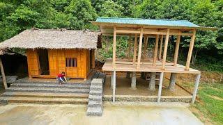 How to building beautiful steps for the kitchen house  Wooden house design - Phùng Thị Chài