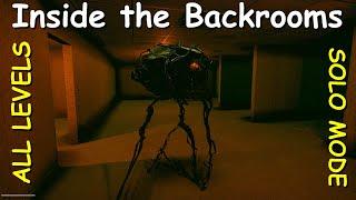 Inside the Backrooms ALL LEVELS + ENDING Walkthrough Gameplay SOLO Mode