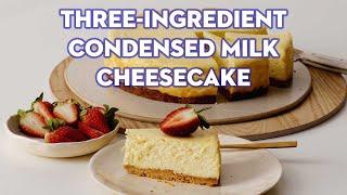 Three-ingredient Condensed Milk Cheesecake  taste.com.au