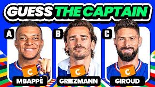 WHO IS THE CAPTAIN? - UEFA EURO 2024 EDITION  QUIZ FOOTBALL TRIVIA 2024