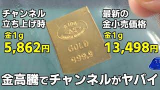 金価格高騰しすぎて金抽出できない。今後当チャンネルで行っていくことについて