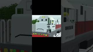 Kereta tanpa masinis ga bisa di kontrol #keretaapi #train #kai #kartun