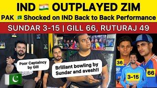 SUNDAR ki Shandar Bowling INDIA Outplayed ZIM  Pakistan Reaction on IND vs ZIM 3rd T20 IND win