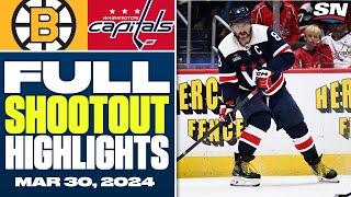 Boston Bruins at Washington Capitals  FULL Shootout Highlights - March 30 2024