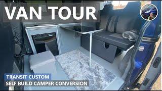 FULL VAN TOUR - A £3000 Self Build Transit Custom Camper Conversion