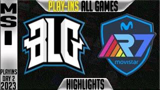 BLG vs R7 Highlights ALL GAMES  MSI Play ins 2023 Upper Round 1 Day 2  Bilibili Gaming vs Rainbow7