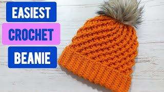how to make the easiest crochet beanie you ever seen 