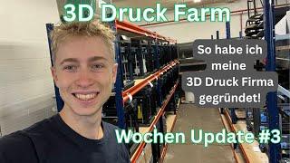 3D-Druck Farm  Wie habe ich meine Firma gegründet?  Wochenupdate 3