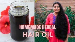 Homemade Herbal hair oil  Natural oil boosts hair growth