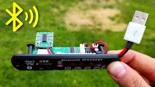 Super Bass Amplifier Using PAM8403 module With MP3 Bluetooth  how to make bluetooth speaker