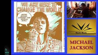 We Are Here To Change The World - Michael Jackson - Instrumental with lyrics  subtitles 1985