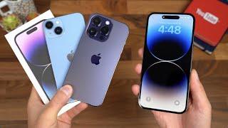 Apple iPhone 14 vs iPhone 14 Pro Unboxing
