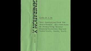 Generation X - In Concert Paris Theatre 1978