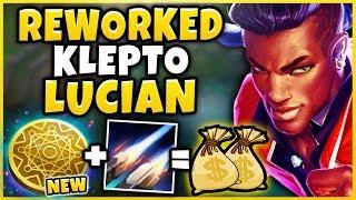 REWORKED KLEPTO + SEASON 9 LUCIAN = INFINITE PROCS ACTUALLY BROKEN NEW KLEPTO  - League of Legends