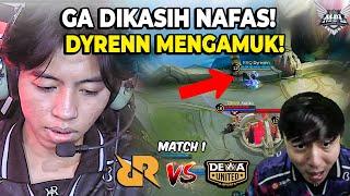 TERLALU MENGAMUK DEWA TIDAK DIKASIH NAFAS RRQ VS DEWA MATCH 1 MPL S14