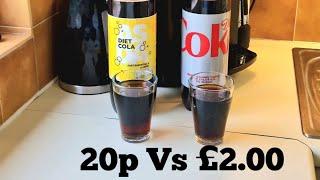 ASDA JUST ESSENTIALS Vs COCA-COLA DIET COKE Taste TEST