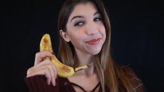 Banana ASMR  Satisfying Mouth SoundsPeelingTapping