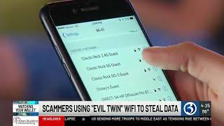 Watching your Wallet Scammers using Evil Twin WiFi