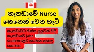 කැනඩාවට එන්න මග‍ Episode 1 කැනඩාවේ Nurse කෙනෙක් වෙන විදිය‍