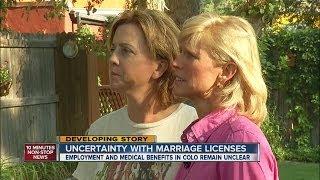 Marriage licenses for same sex couples uncertain