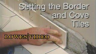 How to Install Tile Border and Cove Tiles - How to Tile a Floor