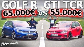 DER ULTIMATIVE VERGLEICH VW GOLF GTI TCR vs GOLF R  Fahr doch