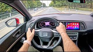 NEW Seat Ateca Xperience 2024 1.5 EcoTSI 150 hp 0-100 POV Test Drive #2136 Joe Black