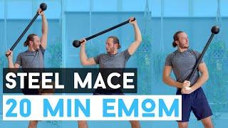 HARD 20 Minute Steel Mace EMOM Workout