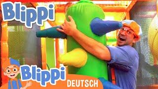 Blippi erkundet ein Polizeiauto  Blippi Deutsch -  Abenteuer und Videos für Kinder