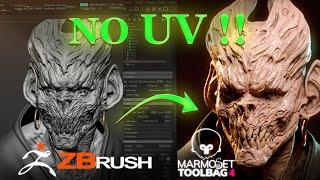 Render Your Character Without UV  Zbrush To MarmosetToolbag