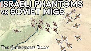 Soviet MiGs vs Israeli Phantoms over Egypt 1970 - Animated