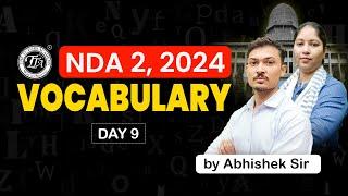 Vocabulary  Day 9  NDA English Classes 2024  NDA 22024  The Tutors Academy