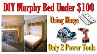 DIY Murphy Bed Without Expensive Hardware  Homemade Folding Bed under $100