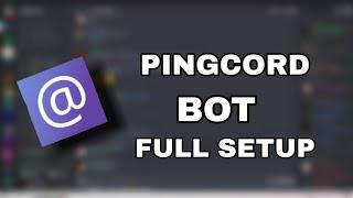 Pingcord Bot Discord Setup 2021  Pingcord Bot Tutorial For Discord HINDI