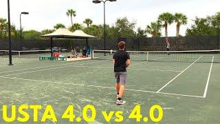 NTRP Rated 4.0 Mens Singles - Shane vs Juliano Clay Court Tennis Match  4K