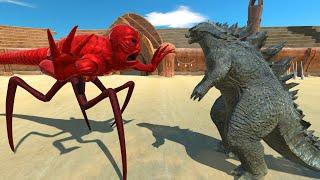 Titanus Red VS Godzilla 2014 At Arena - Animal Revolt Battle Simulator